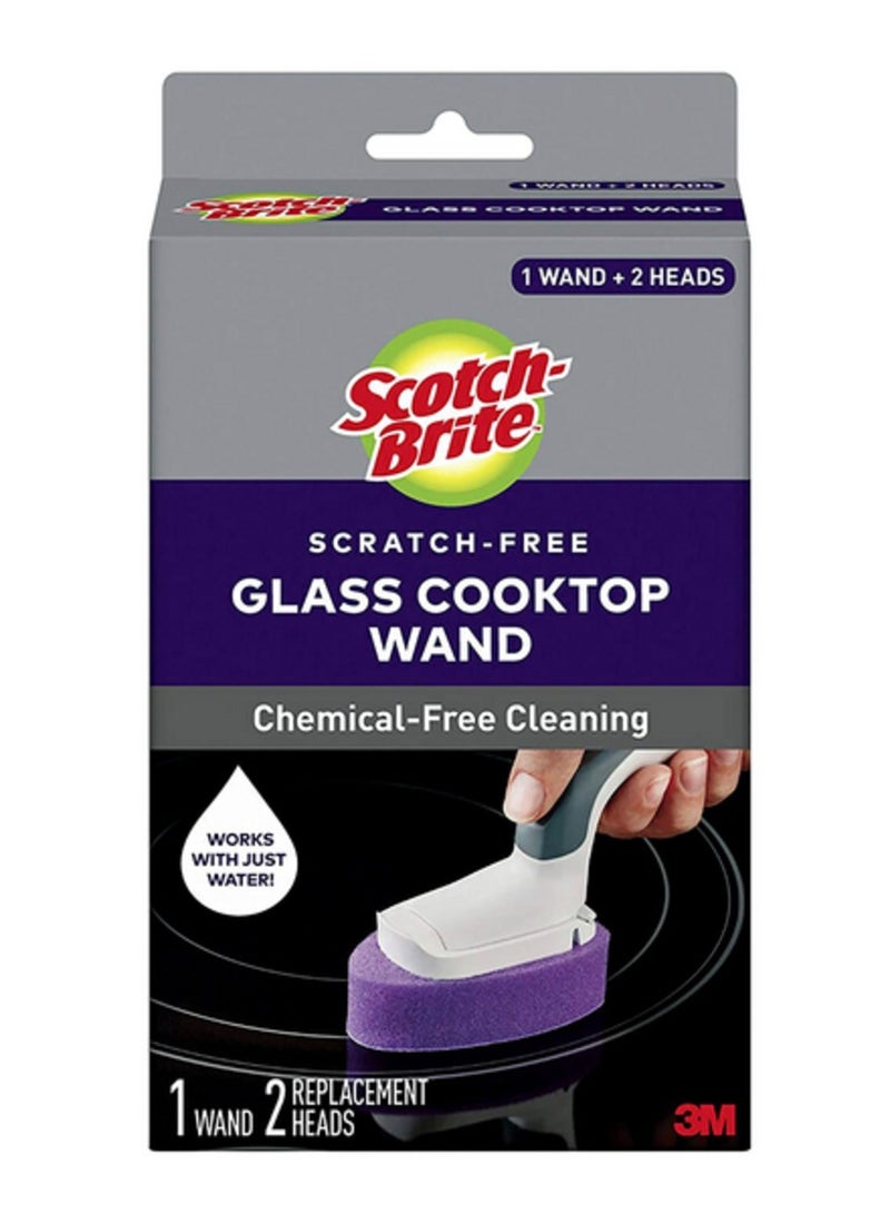 Scotch Brite Glass Cooktop Wand Replacement Heads Purple - Image 1