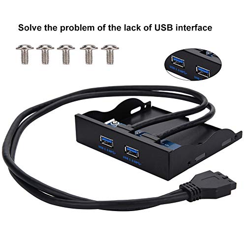 Ashata USB 3.0 Front Panel - 2-Port 19 Pin to USB 3.0 Adapter for 3.5" Floppy Bay, High-Speed Upgrade Kit with Universal Compatibility - Image 4