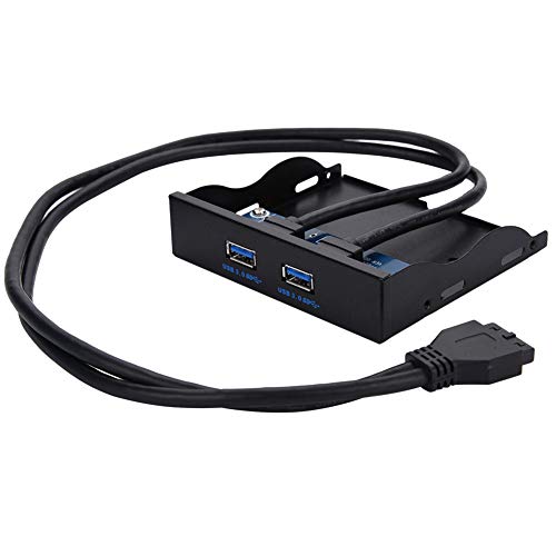 Ashata USB 3.0 Front Panel - 2-Port 19 Pin to USB 3.0 Adapter for 3.5" Floppy Bay, High-Speed Upgrade Kit with Universal Compatibility - Image 1