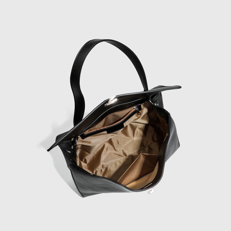 2025 Fashion New Handbag Shoulder Crossbody Bag Soft Leather Niche Design Handsome Commuter Tote Bag For Women - Image 4