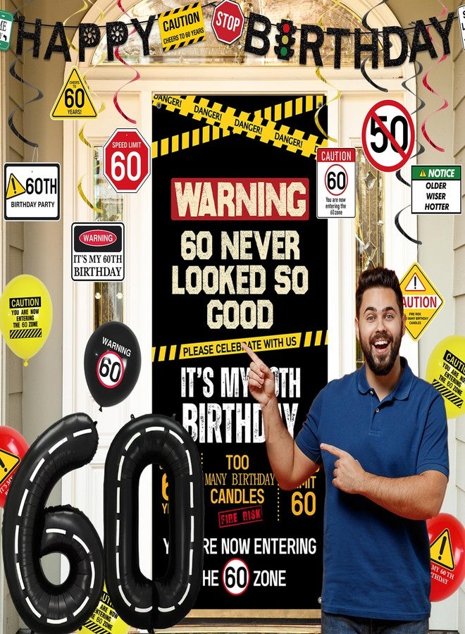 Roetyce Caution 60th Birthday Banner - Image 5