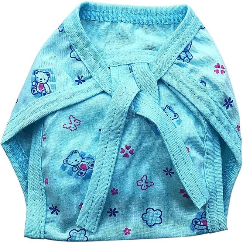 KmCho New Born Baby Jhabla, Nappy, Mittens Cap Hosiery Cloth Set 28 – Soft & Gentle Cotton Essentials for Your Little One, Multicolour, Standard - Image 3
