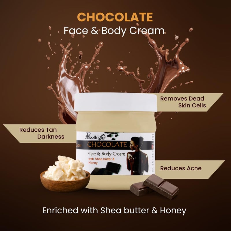 FEELHIGH ALOEVERA GEL 500GM CREAM 500GM FACE BODY CARE SKIN CARE PRODUCTS ALOEGELCHOCOLATE CREAM - Image 3