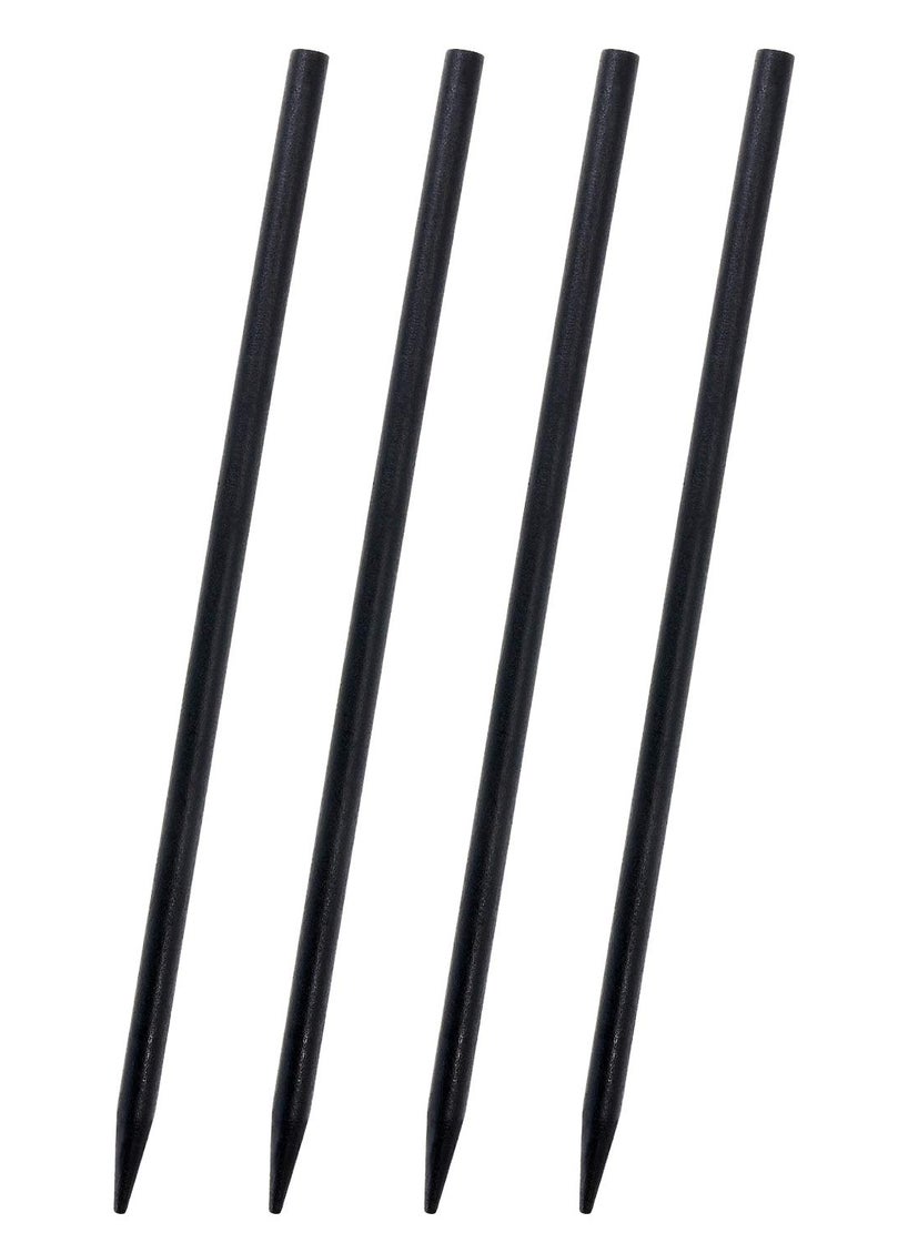 PENTA ANGEL Wood Hair Sticks Penta Angel 4Pcs Vintage Wooden Hair Chopstick Pencil Long Hairpin Clips Accessory for Women Thick Curly Hair Bun Holder Hairstyle Decor (Black) 