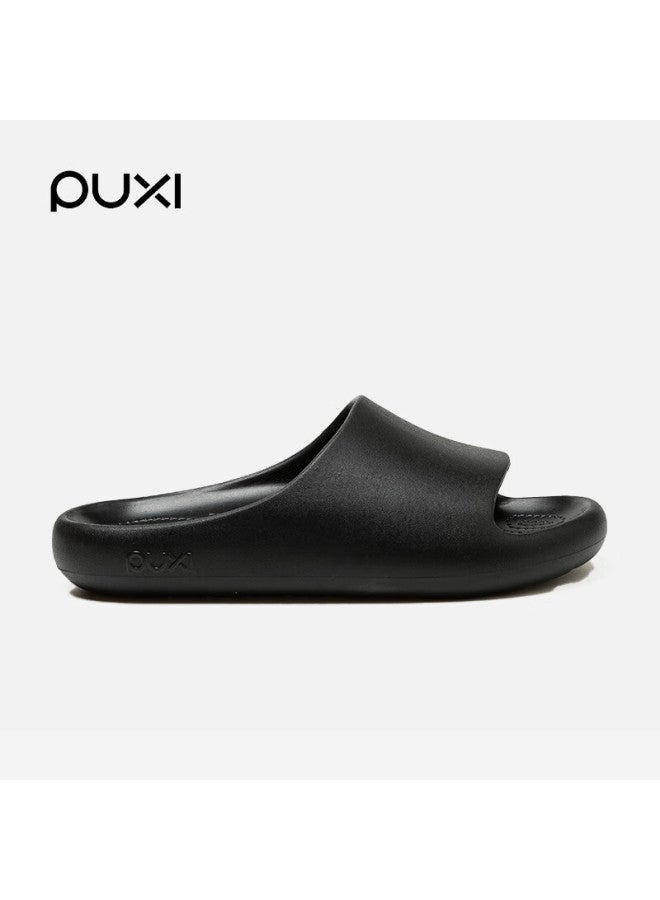 Park Xi Poxi New Uni All-season Home Slippers, Non-slip, Squishy Feel, Eva Odor-resistant Sandals, Ink Black, Size 42-43 - Image 1