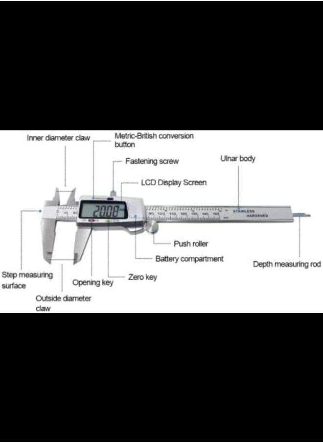Generic Electronic Digital Vernier Caliper 6" (0-150mm)  - Image 2