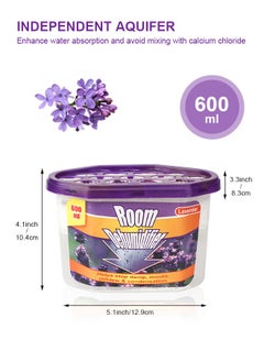 URbazaar 6 Pcs Household Dehumidifier Activated Charcoal Moisture Absorber And Odor Eliminator Wardrobe Hygroscopic Anti-Mold Deodorizing Moistureproof Desiccant（Lavender Flavor）  - Image 3