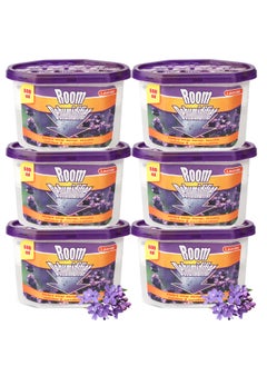 URbazaar 6 Pcs Household Dehumidifier Activated Charcoal Moisture Absorber And Odor Eliminator Wardrobe Hygroscopic Anti-Mold Deodorizing Moistureproof Desiccant（Lavender Flavor）  - Image 1