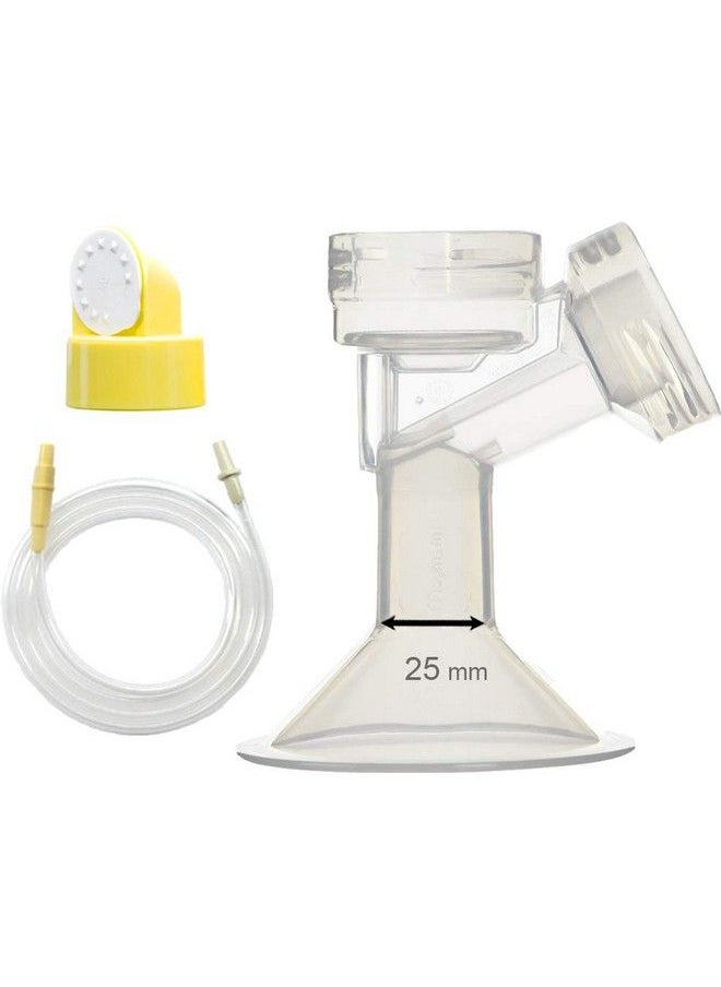 Maymom Swing Tubing And Breast Pump Kit Compatible With Medela Swing Breastpump. Inc. 1 Medium Breastshield (Comparable To Medela Personalfit 24Mm) 1 Valve 1 Membrane And 1 Replacement Tubing  - Image 1