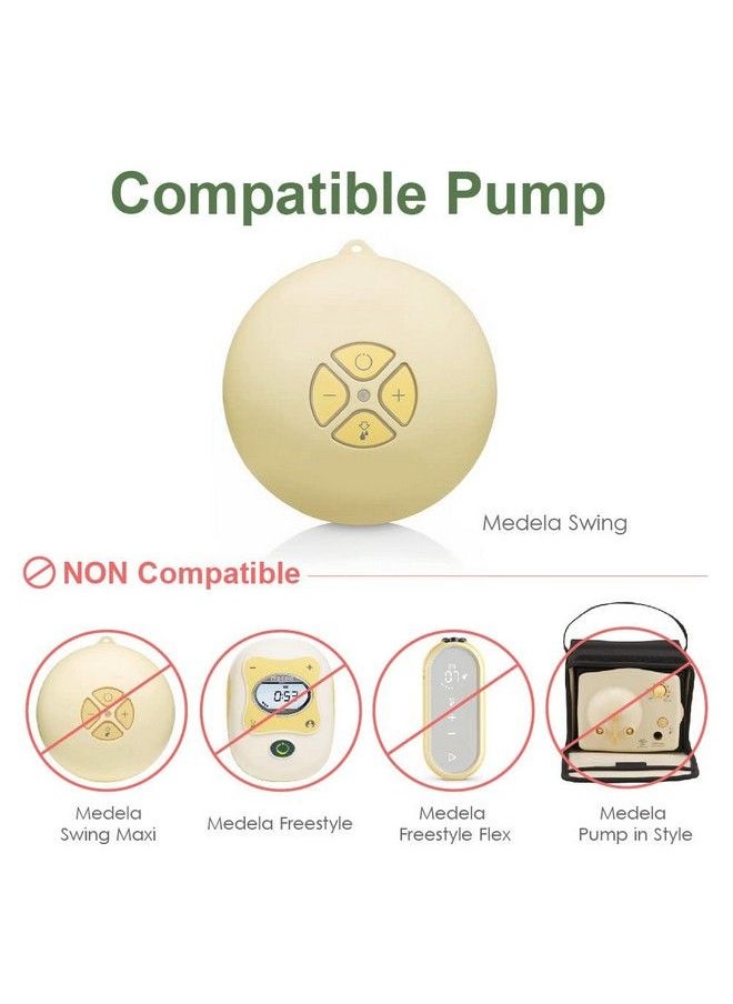 Maymom Swing Tubing And Breast Pump Kit Compatible With Medela Swing Breastpump. Inc. 1 Medium Breastshield (Comparable To Medela Personalfit 24Mm) 1 Valve 1 Membrane And 1 Replacement Tubing  - Image 4