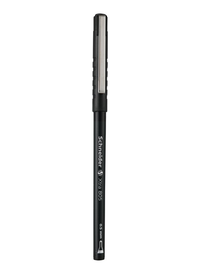 Luxor Schneider Xtra 805 Roller Ball Pen | 0.5mm Needle Tip |Cap off 2-3 Days | Ink Colour Black |German Technology - Image 3