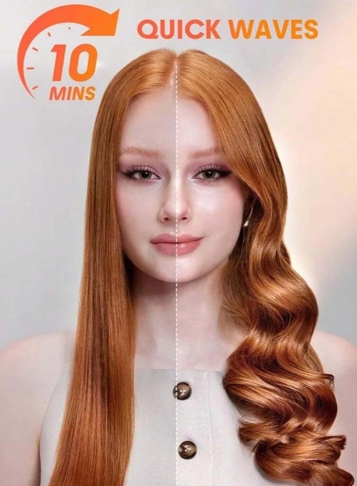 Rabos Professional Automatic Hair Curler with Negative Ion Technology for Smooth, Frizz-Free Curls & Waves – Electric Hair Styling Tool with Ceramic Barrel, Quick Heat-Up, Adjustable Temperature Control, Anti-Tangle System, Portable Design for All Hair Types - Image 2