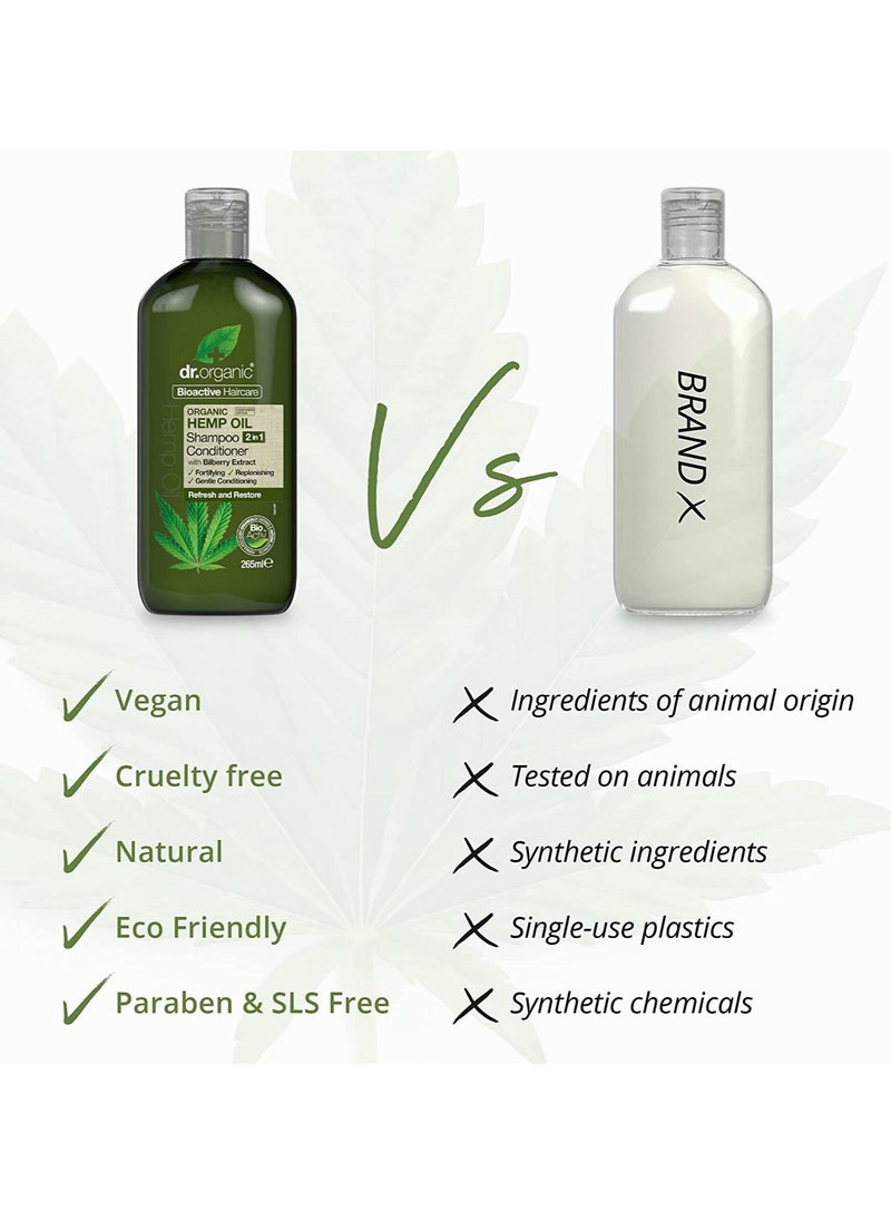 dr.organic Organic Oil 2 in 1 Shampoo and Conditioner  - Image 2