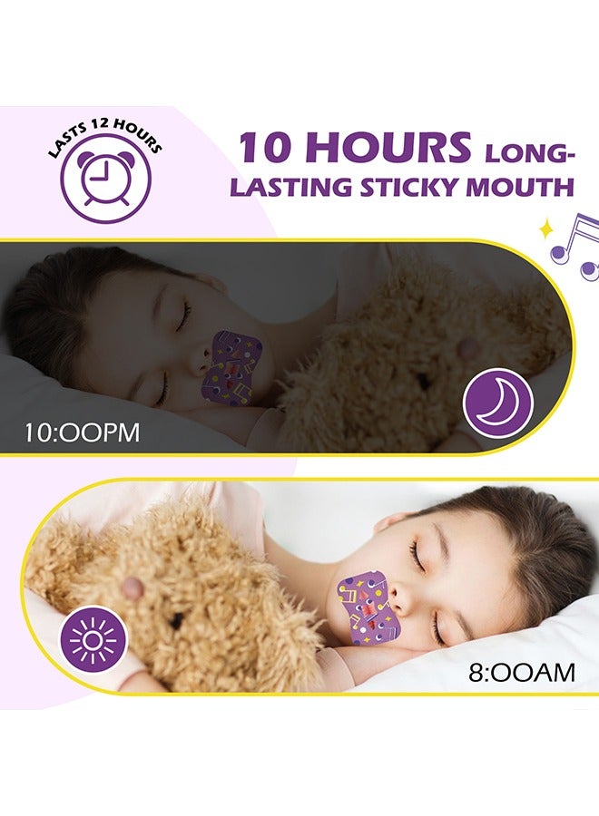 إليمي 30 قطعة تصحيح التنفس الفم التصحيح - مكافحة الشخير ملصق أقمشة غير منسوجة ملصق مضاد للشخير ملصق تصحيح الفم للأطفال نوم ليلة للبالغين - المرحلة 2 - Image 5