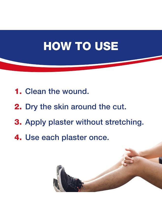 Transparent Plasters Breathable And Nonstick Wound Pad Almost Invisible On Skin With Strong Adhesion Suitable For Face And Visible Part Of The Body 20 Strips