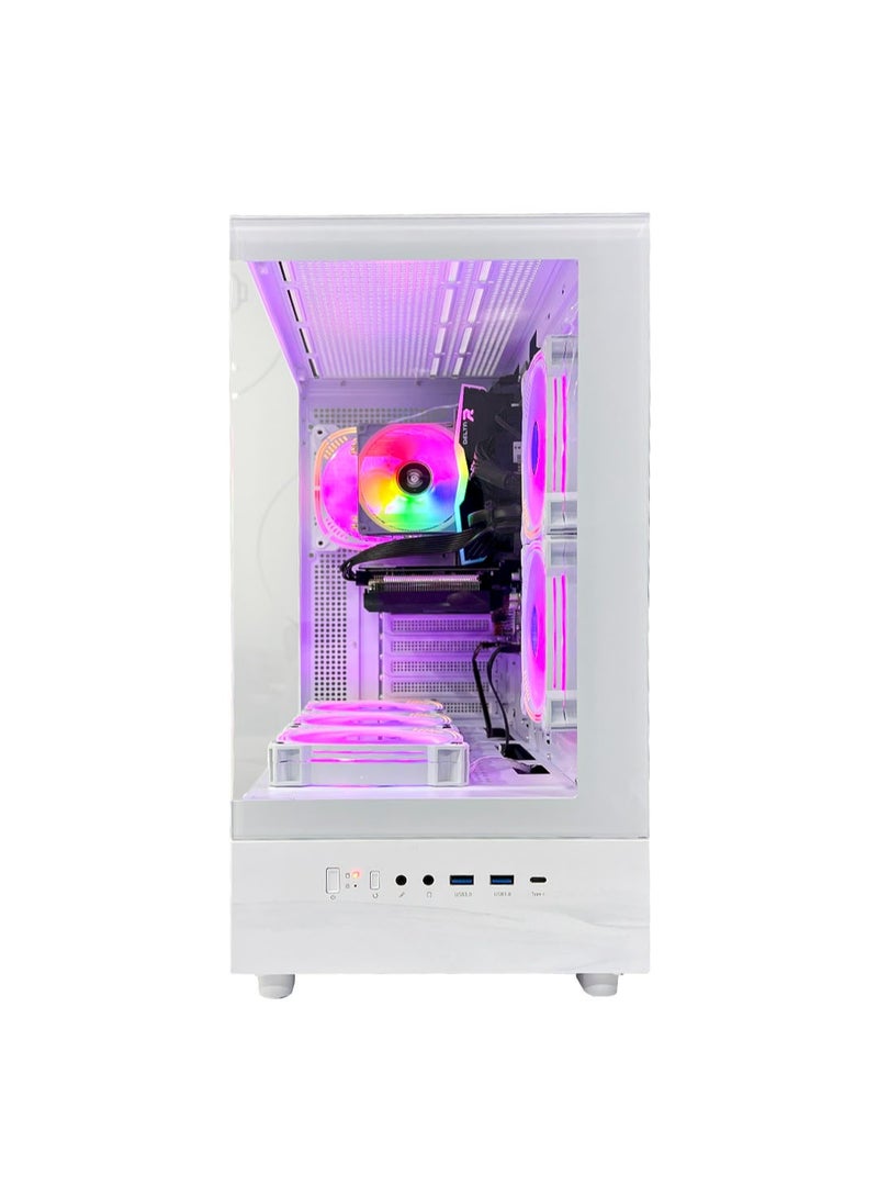 Game Sekret حاسوب الألعاب Infinity Gaming PC من Game Sekret – بمعالج Intel Core i5-12400F، وبطاقة رسوميات GeForce RTX 5060 بسعة 8 جيجابايت، وذاكرة DDR4 بسعة 16 جيجابايت، وتخزين SSD من نوع NVMe بسعة 1 تيرابايت، ومبرّد هوائي، ولوحة أم H610، ومزوّد طاقة 650 واط بمعيار 80+، واتصال WiFi وBluetooth، ونظام تشغيل Windows 11 Pro، مع ضمان لمدة سنة واحدة. - Image 3