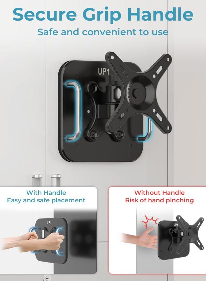 Varghesyla Magnetic Monitor Mount for 13"to 34”Screen Adjustable 360° Rotate Monitor Holder for Metal Surface with Handle Hold Up to 22LBS 75x75 or 100x100 VESA Screen Mounting Bracket for Metal Cabinet, Fridge - Image 4