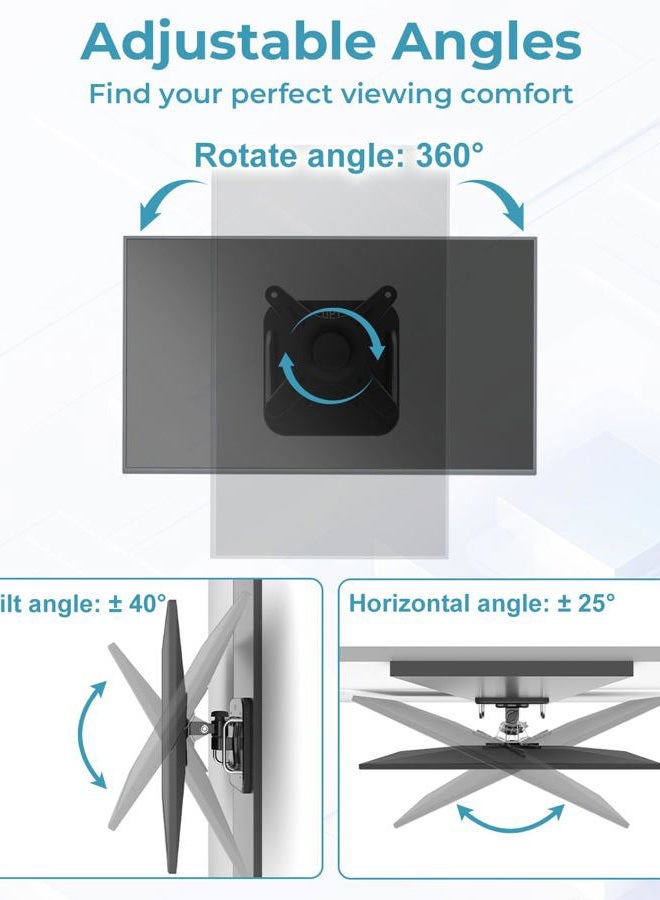 Varghesyla Magnetic Monitor Mount for 13"to 34”Screen Adjustable 360° Rotate Monitor Holder for Metal Surface with Handle Hold Up to 22LBS 75x75 or 100x100 VESA Screen Mounting Bracket for Metal Cabinet, Fridge - Image 3