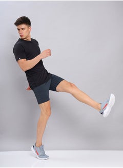Technosport Logo Detail Regular Fit T-Shirt by Styli  - Image 4