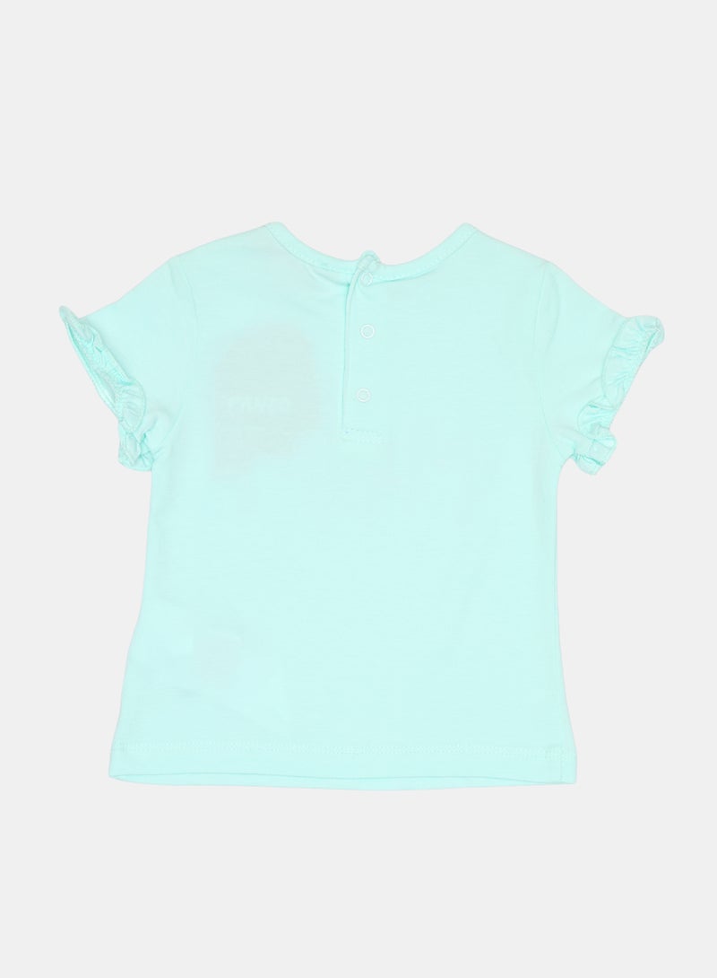 Panco Baby Girls STAR LIGHT T-Shirt with Print Detail - Image 2
