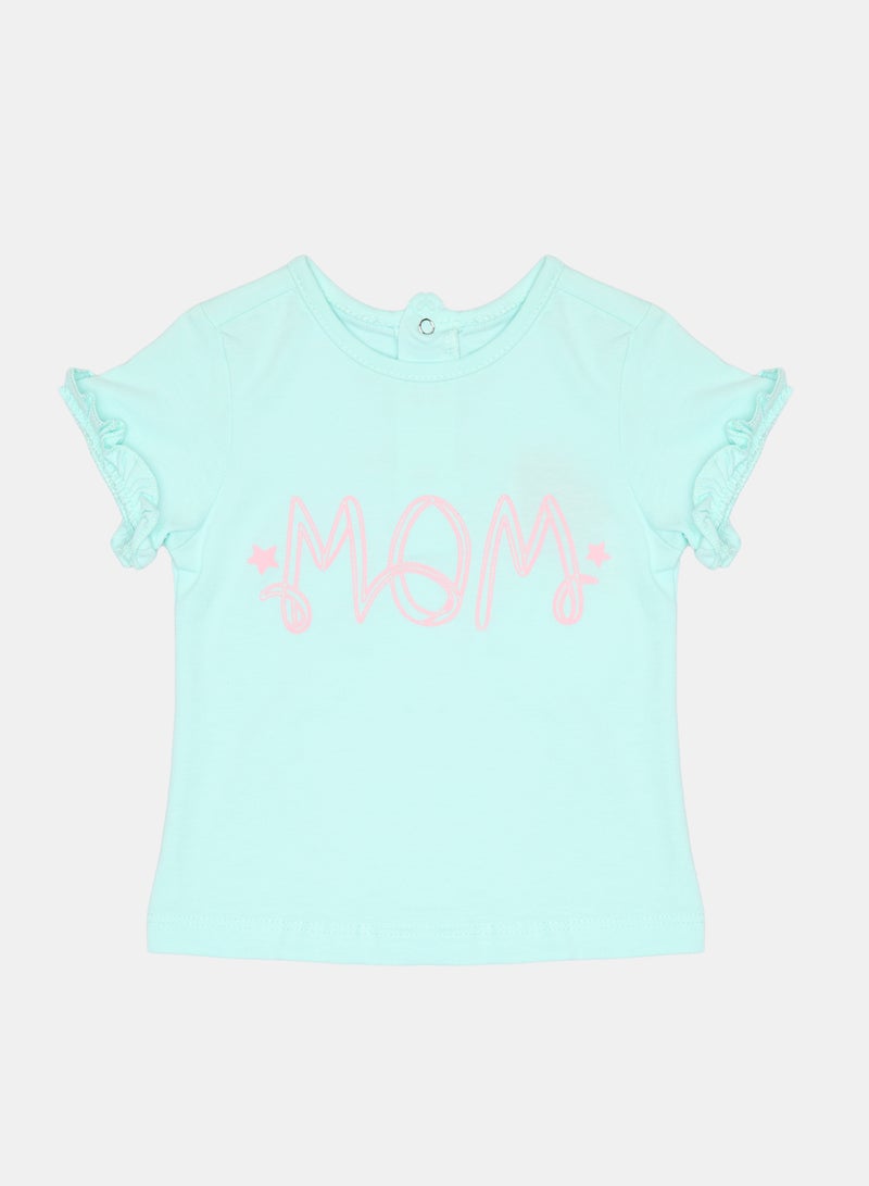 Panco Baby Girls STAR LIGHT T-Shirt with Print Detail - Image 1