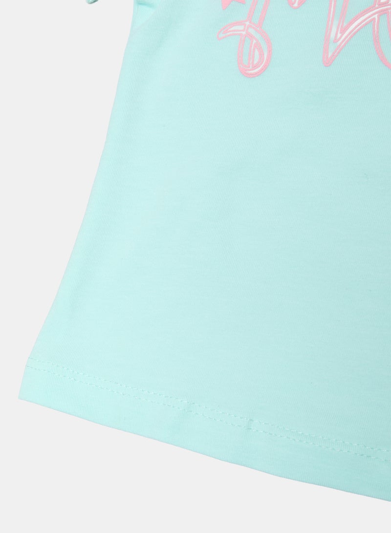 Panco Baby Girls STAR LIGHT T-Shirt with Print Detail - Image 4