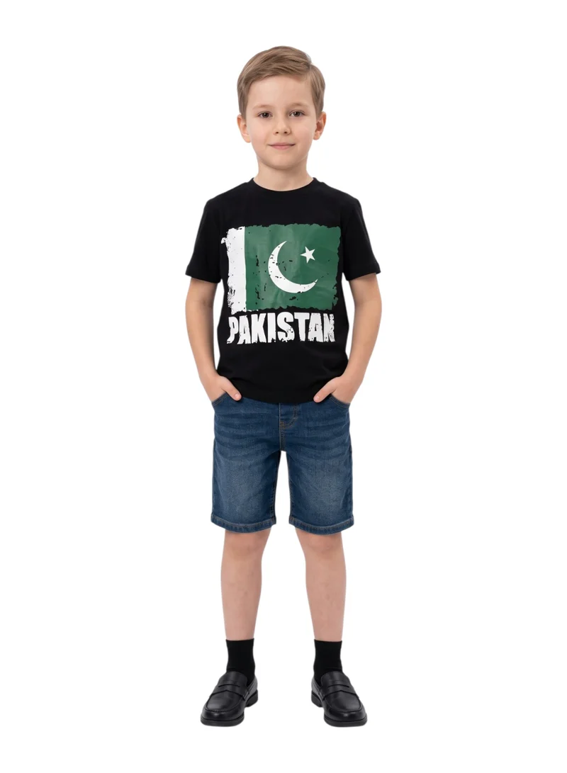 Kids Pakistan Flag Graphic T-Shirt