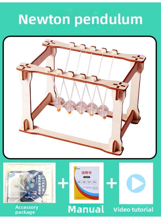 Loquat Hand-cranked Generator Disaster Relief Suit Children's Generator Emergency Equipment Science And Technology Students Materials Small Production Earthquake-Specifications:【newton Show】 Comes With Ins - Image 1