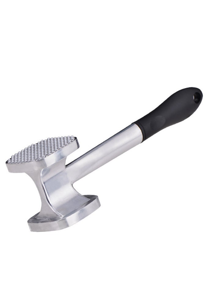 Generic - Heavy Duty Aluminum Meat Tenderizer Hammer, Dual Sided 140 Spiked & Flat Surface Chicken Meat Pounder Mallet Kitchen Tool - Black Handle - Image 1