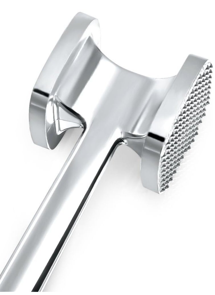 Generic - Heavy Duty Aluminum Meat Tenderizer Hammer, Dual Sided 140 Spiked & Flat Surface Chicken Meat Pounder Mallet Kitchen Tool - Black Handle - Image 1