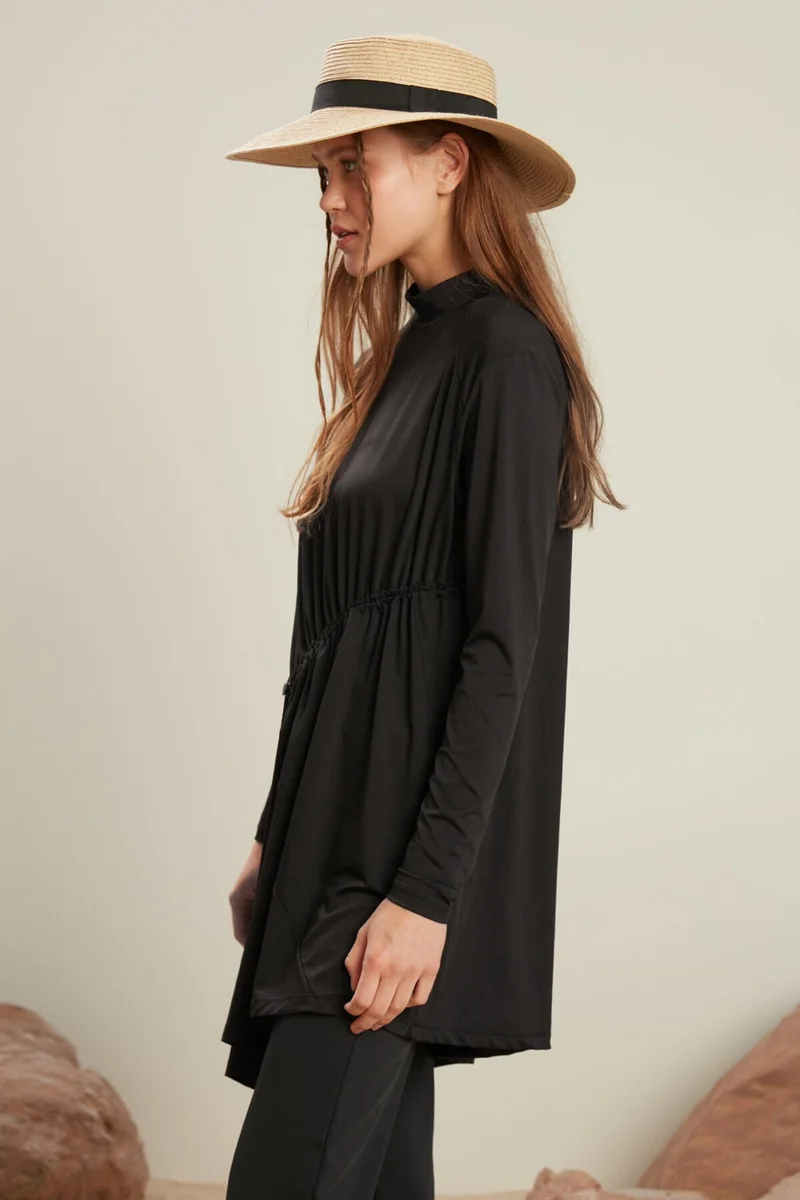 Manuka Stopper Swimsuit Tunic Black