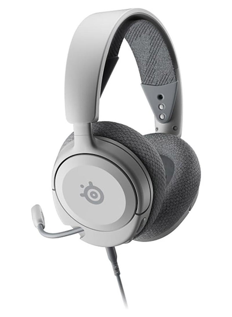 steelseries Arctis Nova 1P Multi-System Gaming Headset, Hi-Fi Drivers, 360° Spatial Audio, AirWeave Memory Foam Ear Cushions, Lightweight, PS5, PS4, PC, Xbox, White | 61612 - Image 1