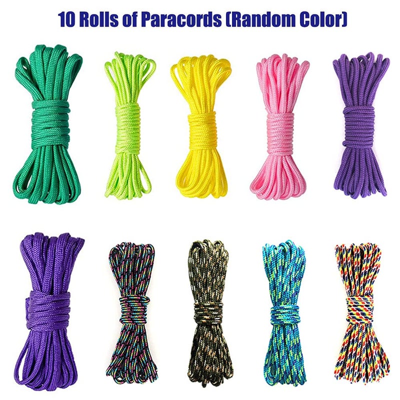 Afantti Paracord Jig Tool Bracelet Maker Kit with Paracord Accessories | 10 Paracords | for Girl Making Bracelets - Image 3