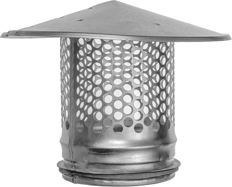 REPA MARKET 3 Inch Round Roof Rain Cap HVAC Vent Galvanized Steel All Weather Chimney Cap Roof Top Round Roof Vent with Rubber Gasket for Perfect Insulation Vent Cover (3'' Inch) - Image 1