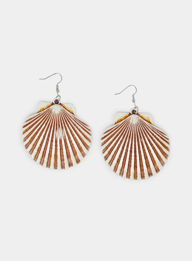 ستايلي Shell Dangle Earrings