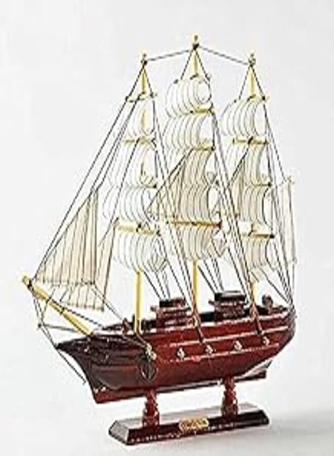 Wooden sailing ship model , 2725609624904