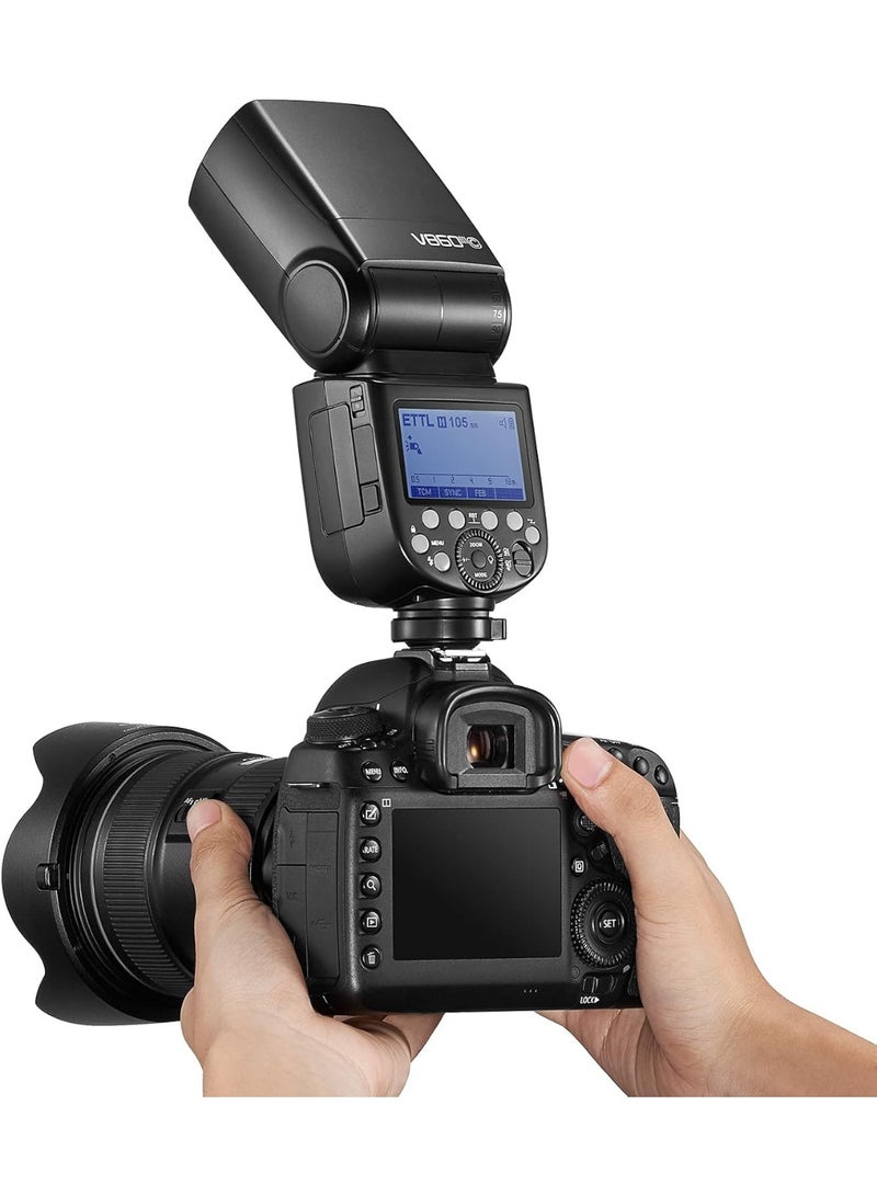 جودوكس فلاش جودوكس V860III-S للكاميرات سوني، فلاش TTL احترافي مزود ببطارية ليثيوم قابلة للشحن 7.2 فولت 2600 مللي أمبير، تزامن عالي السرعة لاسلكي 2.4G، زووم 20-200 مم - Image 3