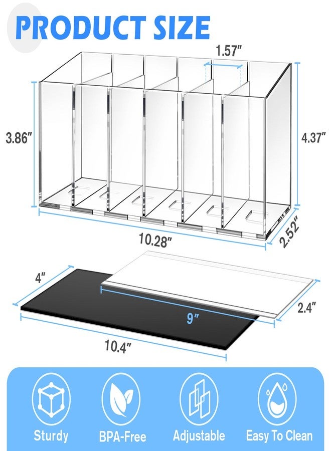 ProtectHobby Drink Packet Organizer, Magnetic & Adhesive Water Packet Organizer with Removable Dividers & 6 Compartment for Kitchen Pantry Table Fridge Cabinet - Image 2