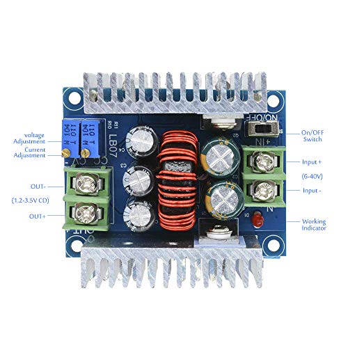 Festnight DC-DC Buck Converter 300W 20A Step Dowm Module Adjustable Voltage 6 40V to 1.2 36V Power Supply Volt Reducer - Image 5
