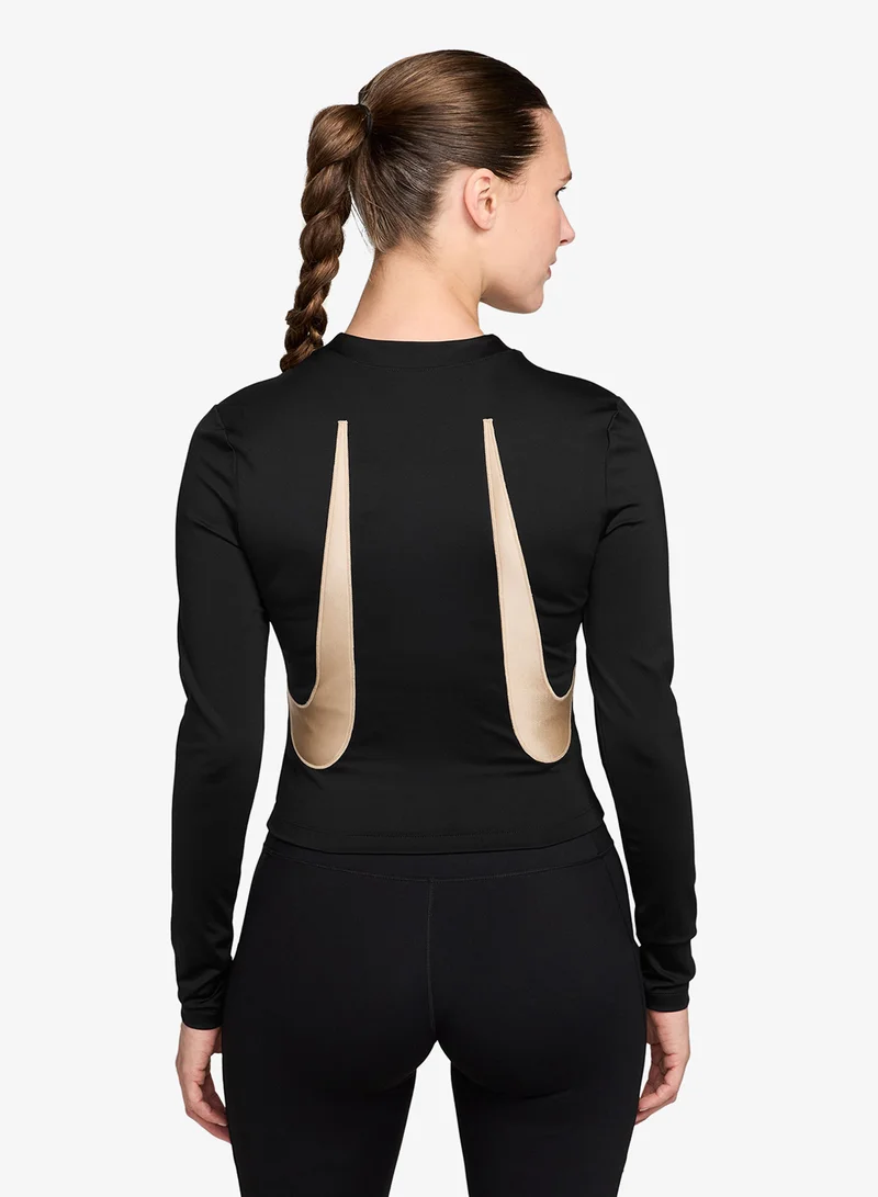 Nike BLACK/LINEN/(BLACK) Sculpt Training T-Shirt for Women | Best Price UAE