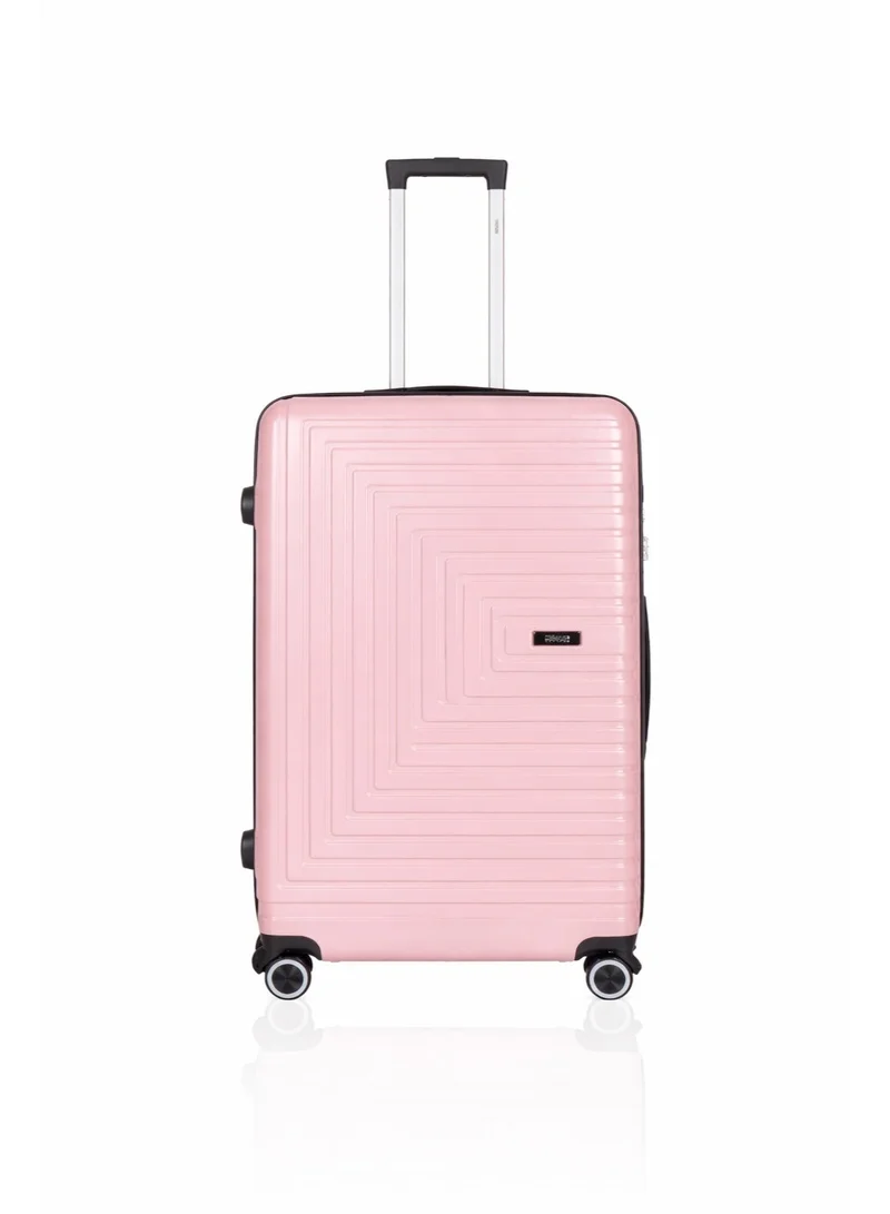 منيك مجموعة حقائب سفر صلبة من قطعتين من Pilgrimage | حقيبة مقصورة 20 بوصة + حقيبة متوسطة 24 بوصة | قفل TSA، عجلات مزدوجة دوارة 360°، مقبض ناعم | ذهبي