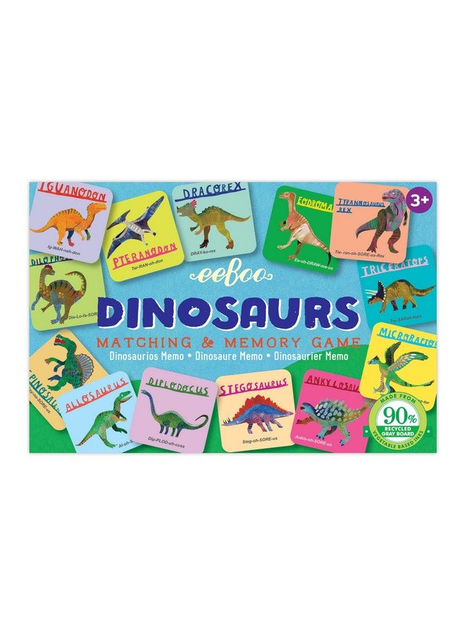 eeBoo Dinosaurs Little Memory and Matching Game, 3 years - Image 1