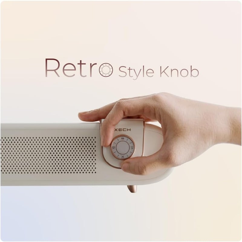 Xech Newly Launched Sound Bar for TV with Subwoofer Mini 20W Wireless Soundbar Speaker Future Retro Design USB C AUX Port Small Size BT Speaker (Retronaut) - Image 4