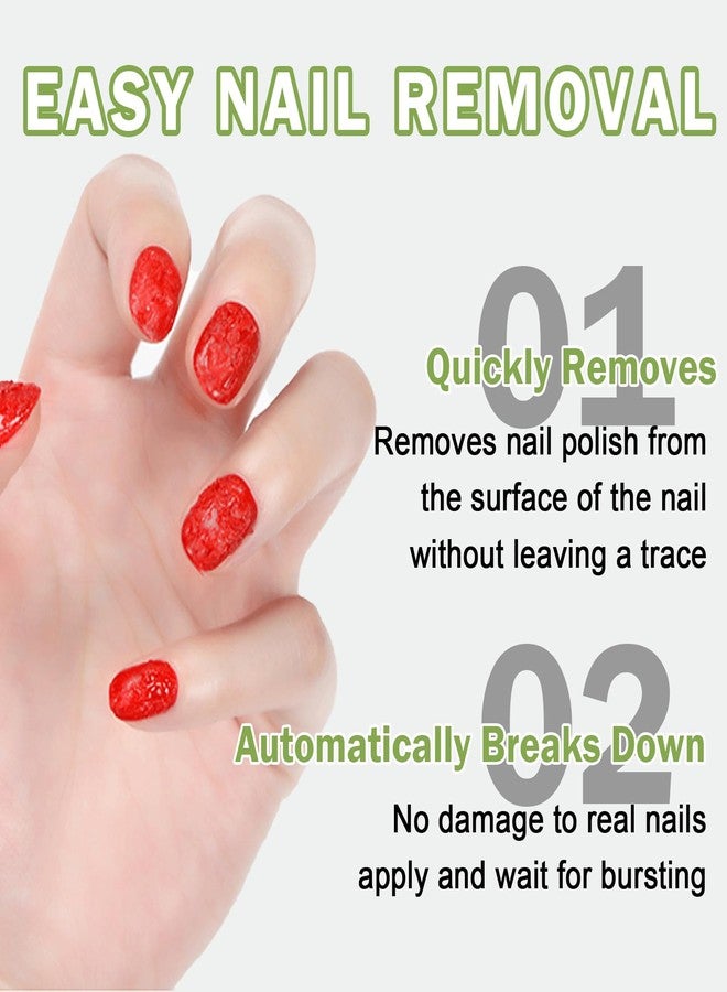 QIUFSSE Magic Remover Gel Polish,3PCS Gel Nail Remover,Professional Gel Remover for Nails,Quickly and Easily Removedor de Esmalte Gel (15ML) - Image 5