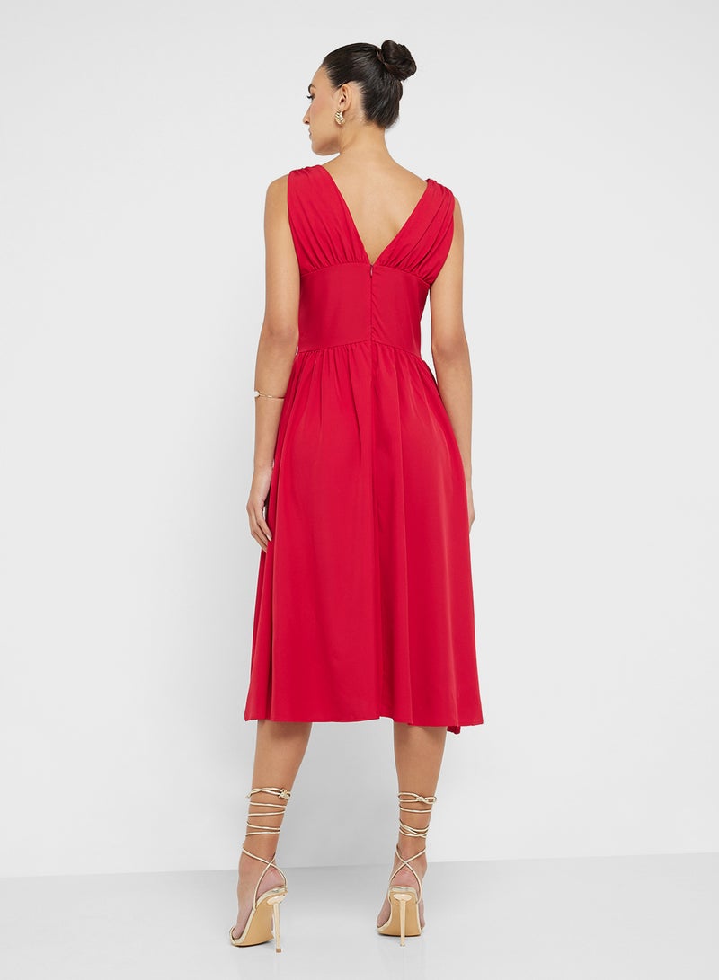 جينجر فستان بودي كورسيه أحمر - Image 2