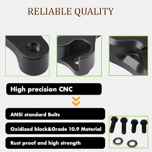 AIRCMT 08-23 1" Lowering Link Kit Fits for Harley Davidson Touring Street+Glide Road+Glide Ultra+Limited Special CVO 2017-2021 Shocks(Chrome) - Image 3