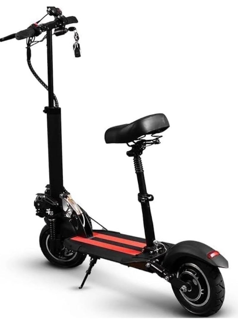 وينر سكاي سكوتر كهربائي قابل للطي E10 مُحسَّن - محرك 1200 واط، بطارية 48 فولت 13 أمبير/ساعة، أمان ضد السرقة، قيادة سلسة للغاية - أحمر - Image 2