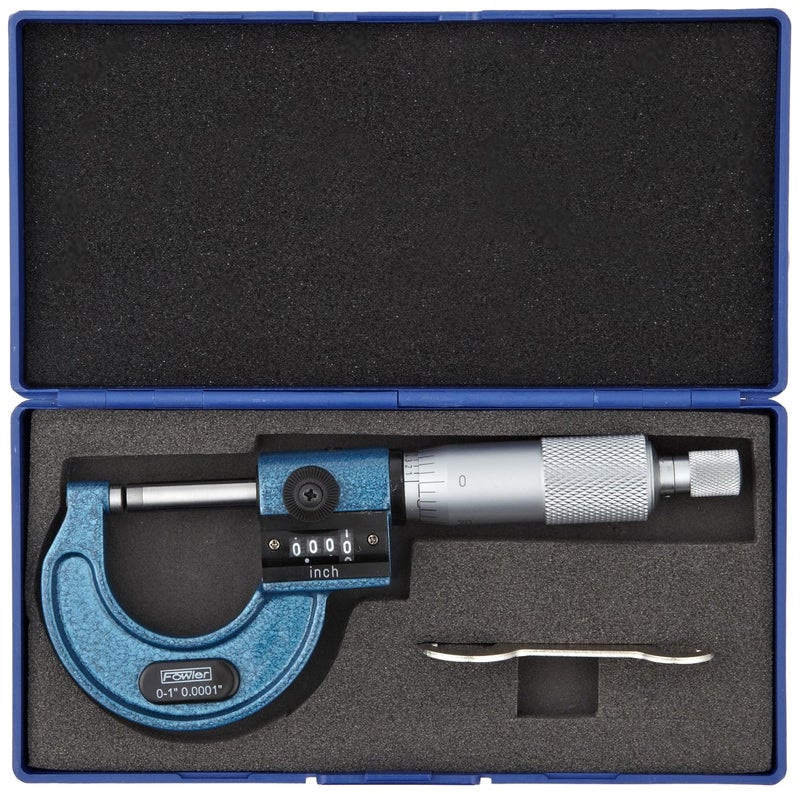 Fowler 52-244-201-1, Digit Counter Ball Anvil Micrometer with 0-1" Measuring Range - Image 2