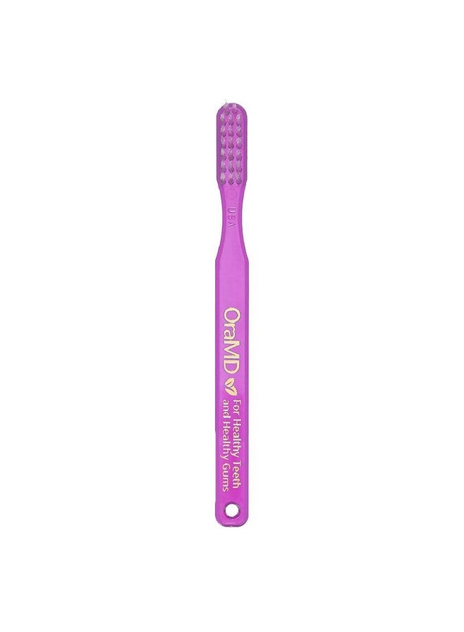 OraMD Soft Bristles Toothbrush - Designed by Dr. Charles C. Bass for Sensitive Teeth and Gums - Manual Toothbrushes with Soft Nylon Bristles for Adults Oral Care - Pack of 6 - Image 4