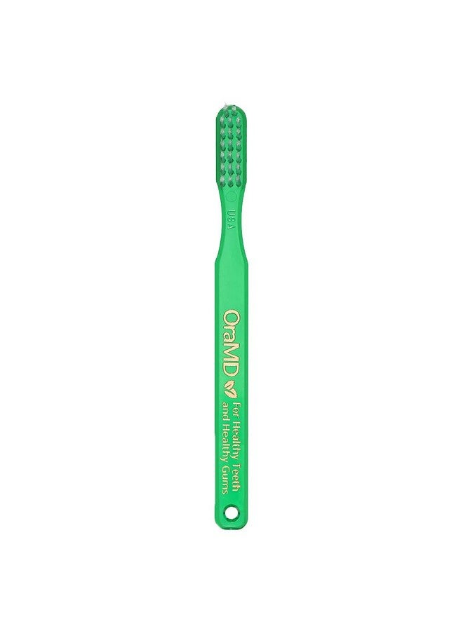OraMD Soft Bristles Toothbrush - Designed by Dr. Charles C. Bass for Sensitive Teeth and Gums - Manual Toothbrushes with Soft Nylon Bristles for Adults Oral Care - Pack of 6 - Image 3